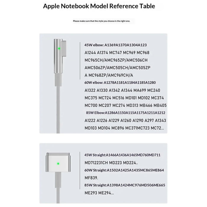 D036 1.8m USB-C Male to Compatible with MagSafe 2 Charging Cable 100W PD Fast Charging Cord for MacBook Air  /  Pro 2012-2016 - White  /  Silver - 4