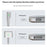 D036 1.8m USB-C Male to Compatible with MagSafe 2 Charging Cable 100W PD Fast Charging Cord for MacBook Air  /  Pro 2012-2016 - White  /  Silver - 6