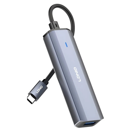 LDNIO DS-114C USB-C to 4xUSB 3.0 Hub Adapter 5Gbps High Speed Docking Station for Laptop - Grey - 1