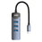 LDNIO DS-134C USB-C to 4-Port USB 3.0 Hub 5Gbps High Speed Data Transfer Adapter for MacBook Laptop - Grey - 1