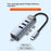 LDNIO DS-134C USB-C to 4-Port USB 3.0 Hub 5Gbps High Speed Data Transfer Adapter for MacBook Laptop - Grey - 2