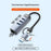 LDNIO DS-144UC USB-C + USB-A to 3-Port USB3.0 Splitter Hub RJ45 Gigabit Ethernet Adapter - Grey - 2