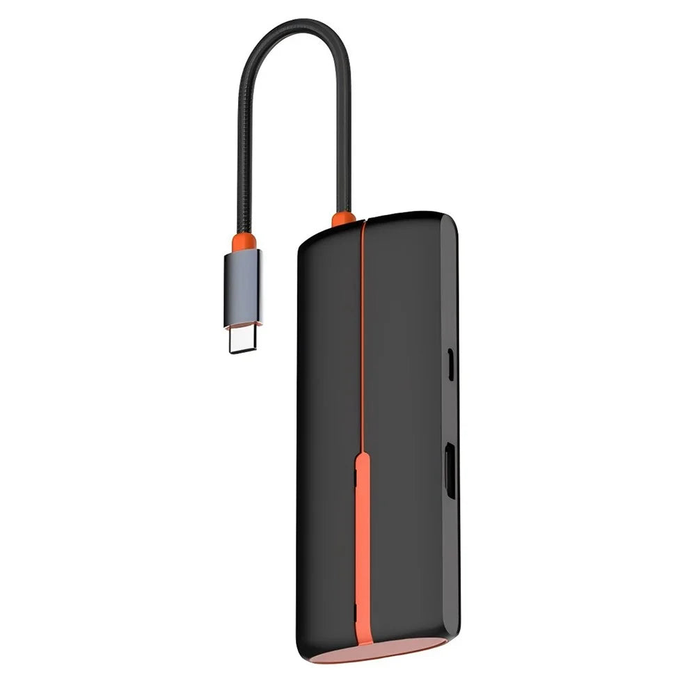 LDNIO DS-25H Type-C Hub 5 in 1 HD 4K 30Hz PD 100W Fast Charging 3 USB3.0 Splitter Adapter - Black - 1