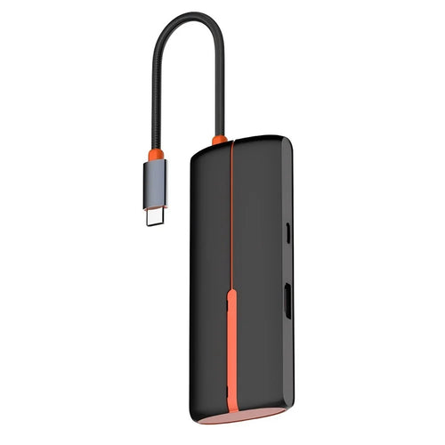LDNIO DS-25H Type-C Hub 5 in 1 HD 4K 30Hz PD 100W Fast Charging 3 USB3.0 Splitter Adapter - Black - 1