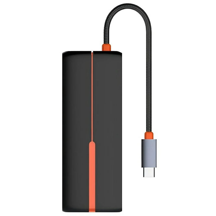LDNIO DS-26H USB-C 6 in 1 Hub 4K HD + 100W PD Charging + 1000Mbps Ethernet + 3 USB3.0 Type-C Adapter for Laptop - Black - 1
