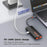 LDNIO DS-26H USB-C 6 in 1 Hub 4K HD + 100W PD Charging + 1000Mbps Ethernet + 3 USB3.0 Type-C Adapter for Laptop - Black - 4