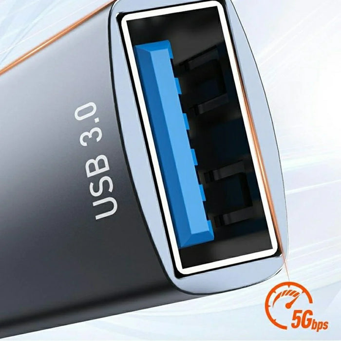 LDNIO DS-34C USB-C Hub 4 in 1 Adapter Type-C to USB3.0 5Gbps + 2 USB2.0 + Type-C Splitter for Laptop Tablet - Grey - 3