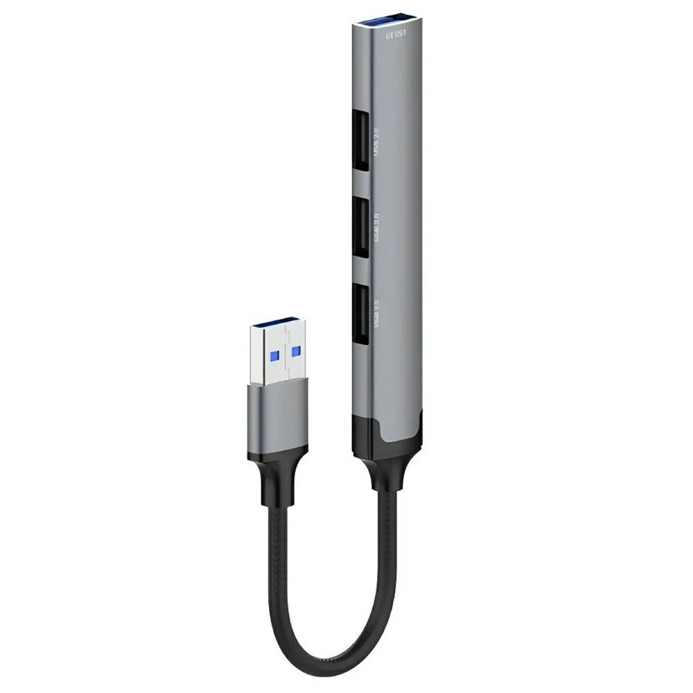LDNIO DS-44U 4 in 1 USB Hub USB 3.0 + 3 USB 2.0 Adapter 5Gbps High Speed Splitter - Grey - 1