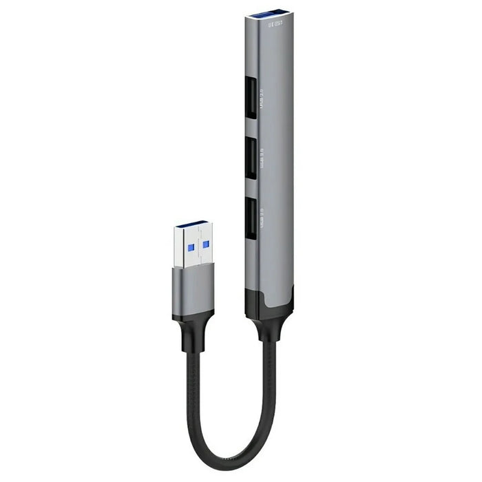LDNIO DS-44U 4 in 1 USB Hub USB 3.0 + 3 USB 2.0 Adapter 5Gbps High Speed Splitter - Grey - 1