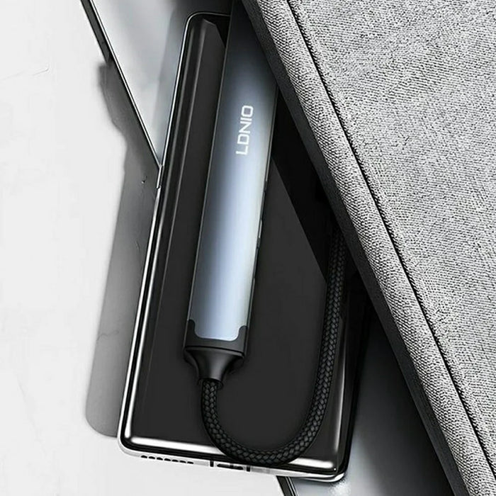 LDNIO DS-44U 4 in 1 USB Hub USB 3.0 + 3 USB 2.0 Adapter 5Gbps High Speed Splitter - Grey - 4
