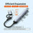 LDNIO DS-64C 4 in 1 USB Hub Type-C USB-A Dual Input to USB 3.0 5Gbps + 2 USB 2.0 + Type-C Adapter - Grey - 2