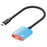 D0249 Type-C Hub 2 in 1 Converter 100W PD Fast Charging 8K@60Hz HD Display for AR Glasses Gaming Console - Red / Blue - 1