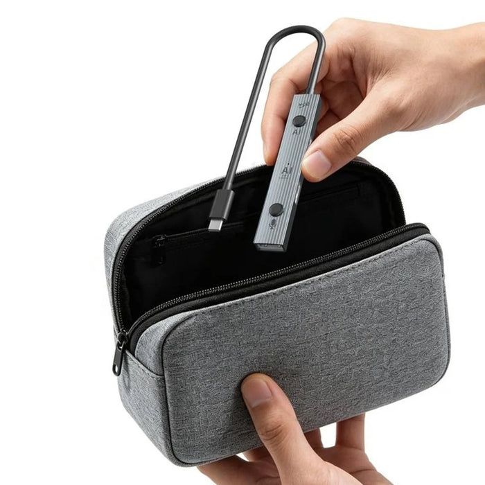 YCE V323 5-in-1 AI Voice Hub Type-C to 3 USB 2.0 Translator 146 Languages Real-time Translation - Grey - 6