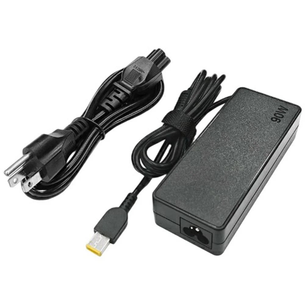For Lenovo ThinkPad T460 / T550 / X250 / E450 90W Laptop Charger Power Adapter 20V / 4.5A Yellow Square Tip - US Plug - 1