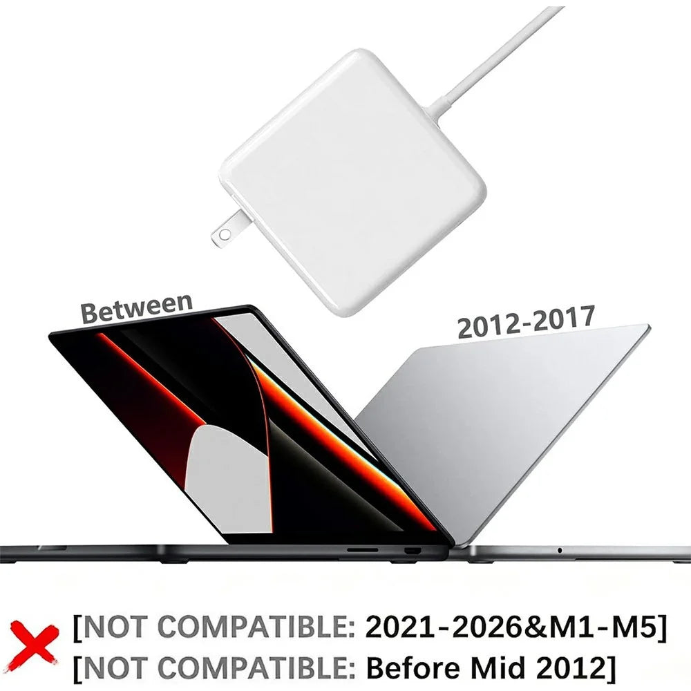 45W Mag2 T-Tip Charger Adapter for Macbook Air 11 inch (2015) / (2013) A1465 / Air 13 inch (2015) / (2014) / (2013) / (2012) A1466 - US Plug - 2