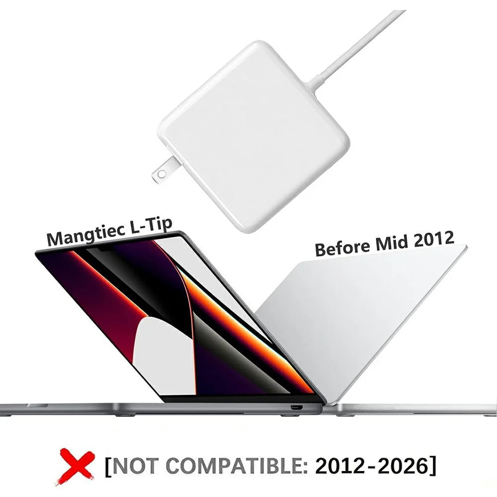 85W Mag1 L-Tip Power Adapter for MacBook Pro 13 inch (2012) / (2011) / (2009) A1278 / MacBook 13 inch (2010) A1342 - US Plug - 5