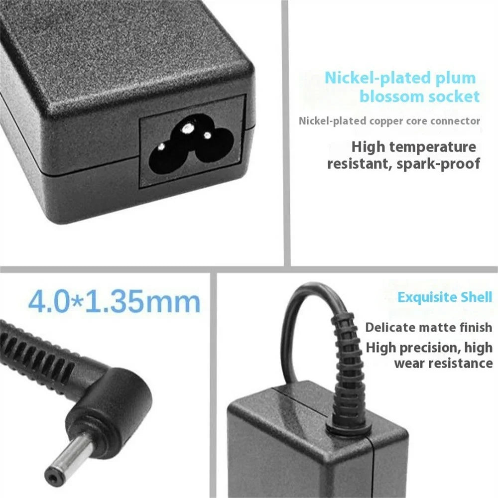 45W Fast Charging Laptop Charger for ASUS 4.0x1.35mm Power Adapter 19V 2.37A - UK Plug - 5
