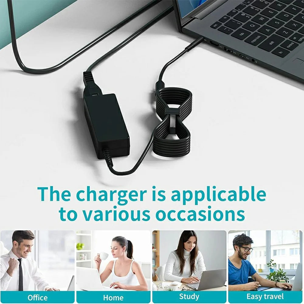 65W Laptop Charger 19.5V 3.34A 4.5x3.0mm Round Tip for Dell Inspiron 11 3147 / Inspiron 15 5555 / 5558 - US Plug - 5