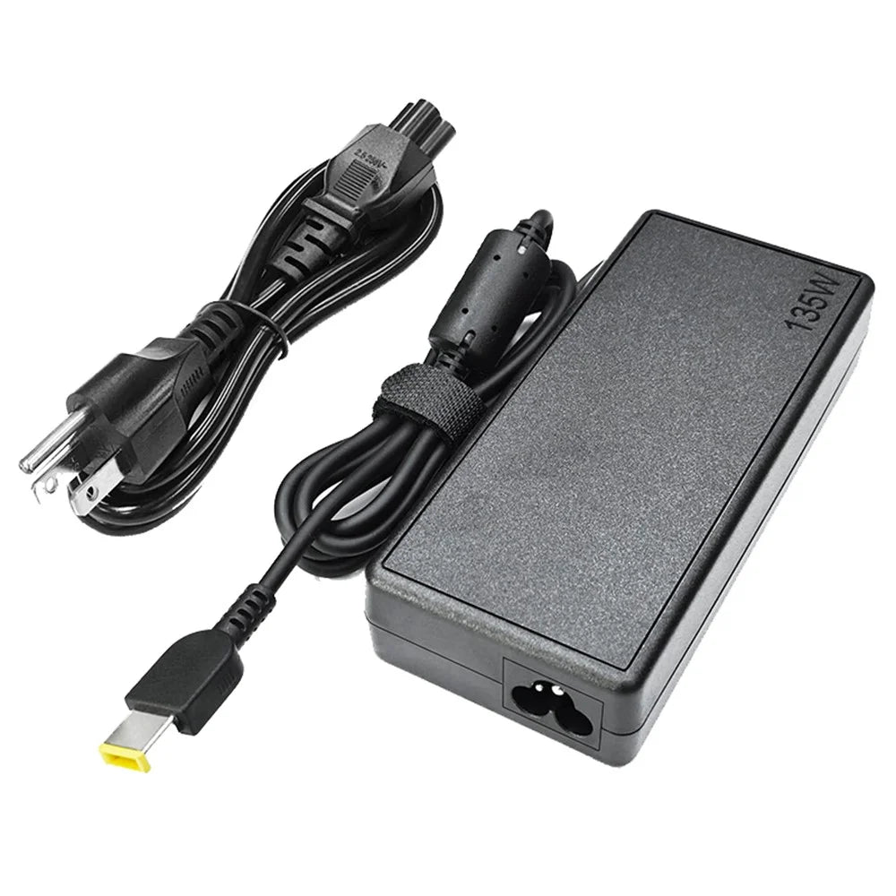 20V  /  6.75A 135W Laptop Power Adapter 11x5.5mm Square Port Charger for Lenovo Y50-70  /  Legion R720  /  Y700 - US Plug - 1