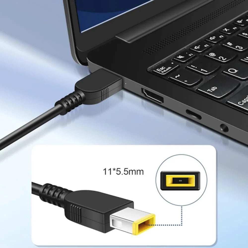 20V  /  6.75A 135W Laptop Power Adapter 11x5.5mm Square Port Charger for Lenovo Y50-70  /  Legion R720  /  Y700 - US Plug - 2