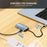 JUNSUNMAY JSM-HUB003 Type-C Hub Adapter 6-in-1 USB-C Docking Station Splitter Support 4K HD Video, 100Mbps, 87W PD Charging Converter - 5