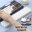 Multifunctional PU Leather Keyboard Wrist Rest Cleaning Kit Organizer Box for Phone/Camera/Earphones Cleaning Tools - White - 3