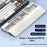 Multifunctional PU Leather Keyboard Wrist Rest Cleaning Kit Organizer Box for Phone/Camera/Earphones Cleaning Tools - White - 4