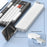 Multifunctional PU Leather Keyboard Wrist Rest Cleaning Kit Organizer Box for Phone/Camera/Earphones Cleaning Tools - White - 7