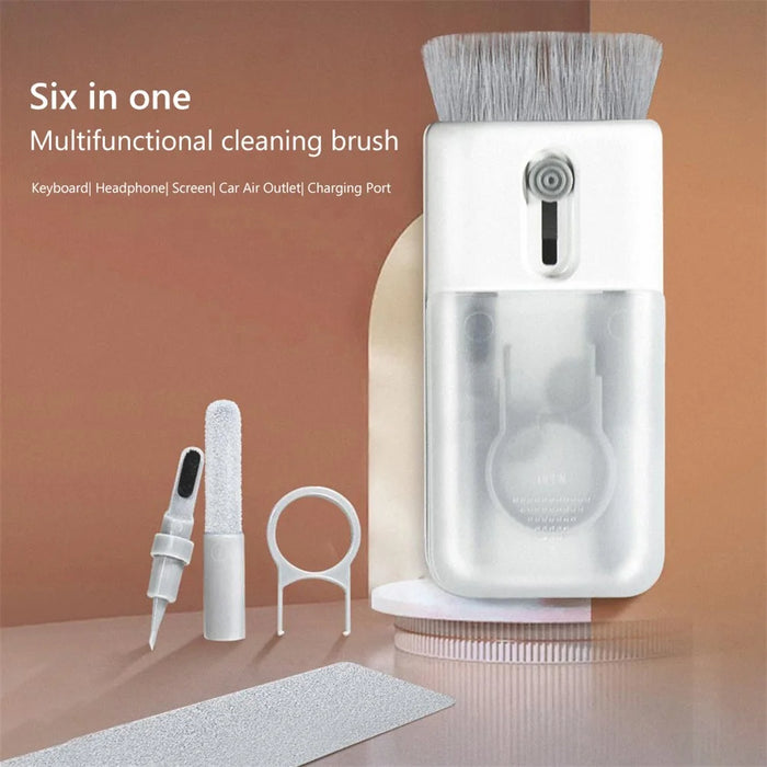 Bluetooth-compatible Headset Keyboard Cleaning Tools Kit Dust Removal Pen Brush Wipe Cloth Key Puller Set - 2