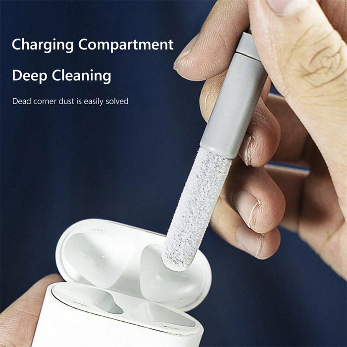 Bluetooth-compatible Headset Keyboard Cleaning Tools Kit Dust Removal Pen Brush Wipe Cloth Key Puller Set - 4