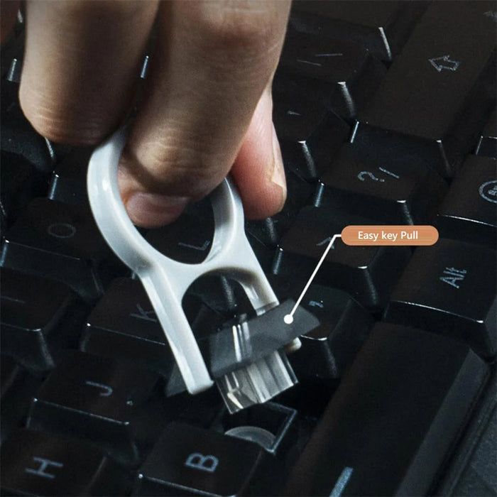Bluetooth-compatible Headset Keyboard Cleaning Tools Kit Dust Removal Pen Brush Wipe Cloth Key Puller Set - 7