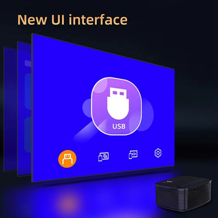 T11 Mini Portable Multi-Function Projector Home Theater HD Video Projector - EU Plug - 4