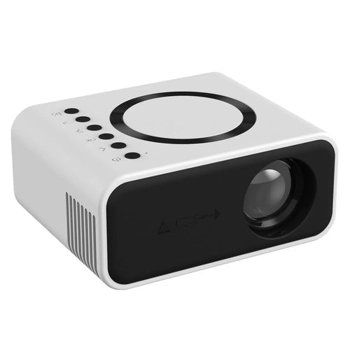 YT300 Mini Projector LED Smart TV Portable Home Theater Rich Interface Low Noise Internal Speaker - White / EU Plug - 1