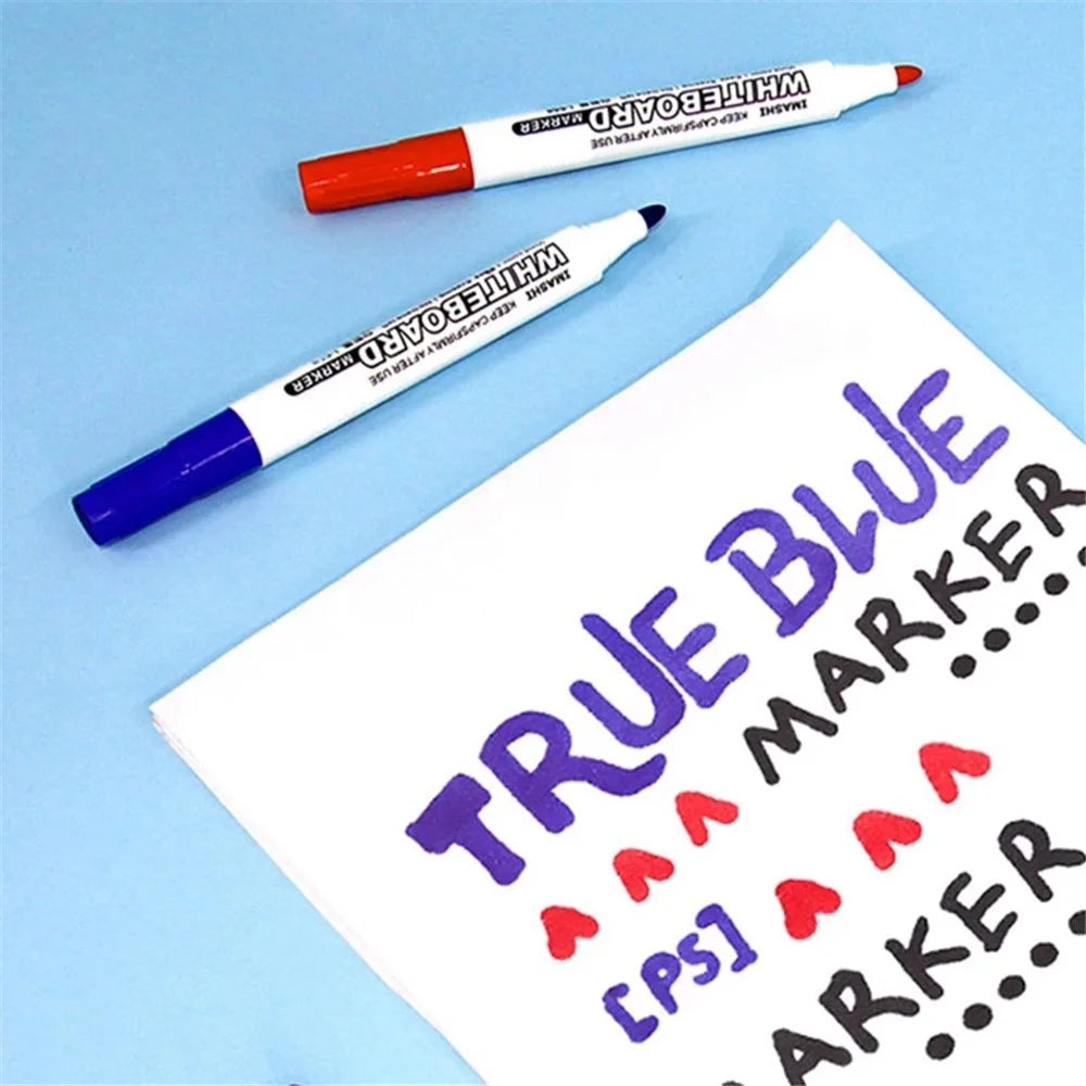 10-in-1 Whiteboard Marker Pen Painting Graffiti Drawing Pen - Red - 2