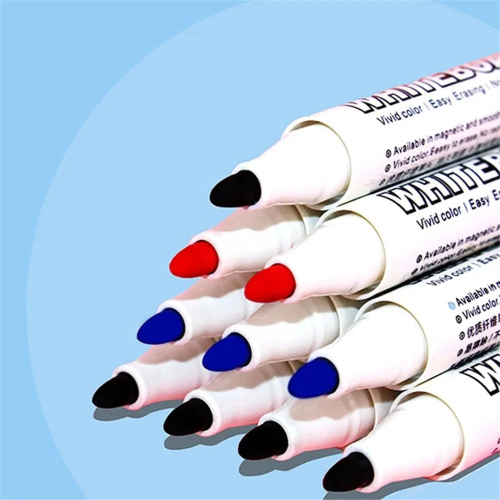 10-in-1 Whiteboard Marker Pen Painting Graffiti Drawing Pen - Red - 5