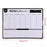 Erasable Refrigerator Magnetic Calendar Planner Memo Refrigerator Sticker Message Board - Style A - 1