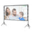 16:9 84-inch Folded HD Projector Screen Outdoor High Resolution Projection Screen Cloth with Portable Bracket - 1