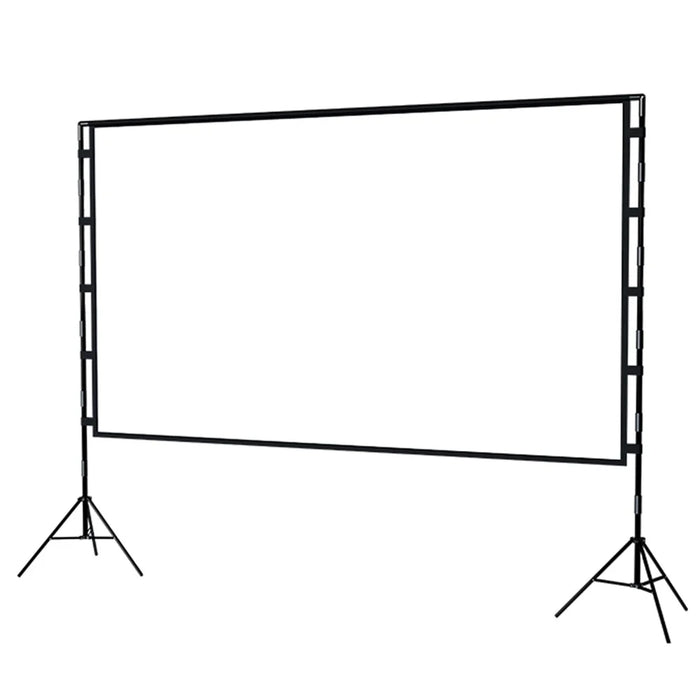 16:9 84-inch Folded HD Projector Screen Outdoor High Resolution Projection Screen Cloth with Portable Bracket - 2