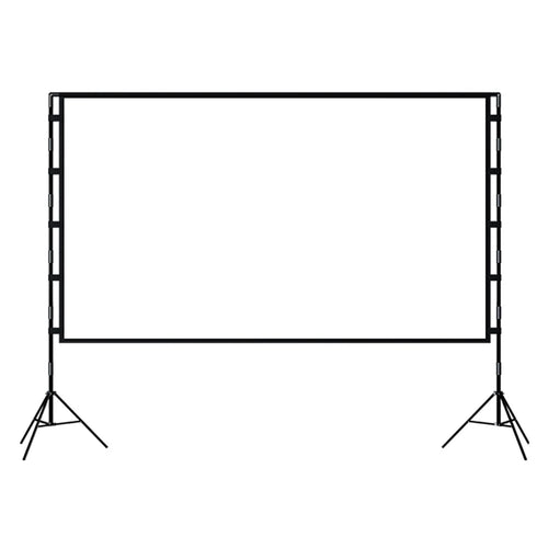 100-Inch 2.21mx1.25m 16:9 Projection Curtain Movie Projector Screen with Stand for Home Theater Office Backyard - 1
