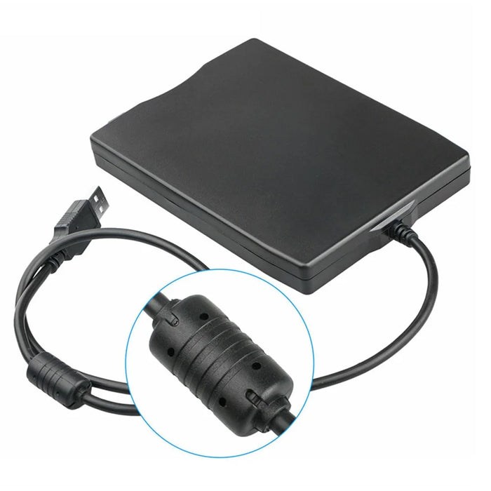 3.5 Inch External USB Floppy Disk Drive Portable Plug and Play 1.44MB FDD Floppy Drive - 6