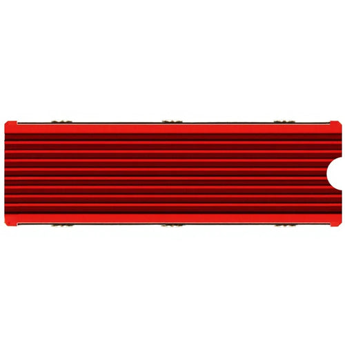JEYI Cool Warship 2280 M.2 NVMe SSD Heatsink Double-Sided Thermal Silicone For PS5 SSD Cooling Vest - Red - 1