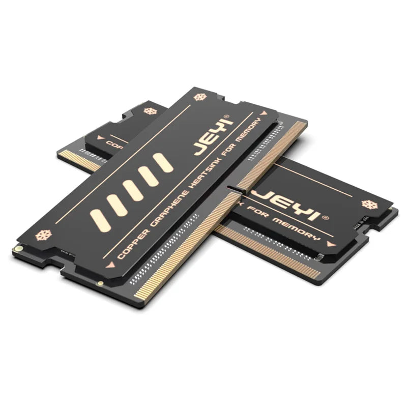 JEYI NB-CG 2PCS Memory Heatsink Copper Graphene Cooling Heatsink for DDR4/DDR5 Notebook Laptop Memory - 1