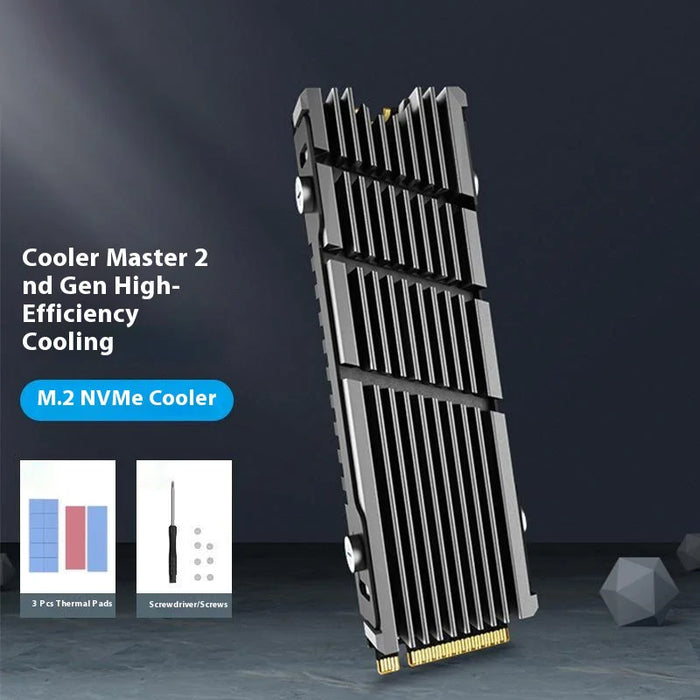JIAYI Aluminum Alloy Heat Sink for M.2 NVME SSD Multi-Channel Cooler - Cooler Master Devastator II - 2