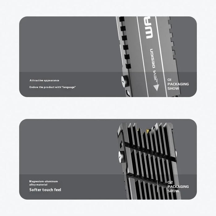 JIAYI Aluminum Alloy Heat Sink for M.2 NVME SSD Multi-Channel Cooler - Cooler Master Devastator II - 4