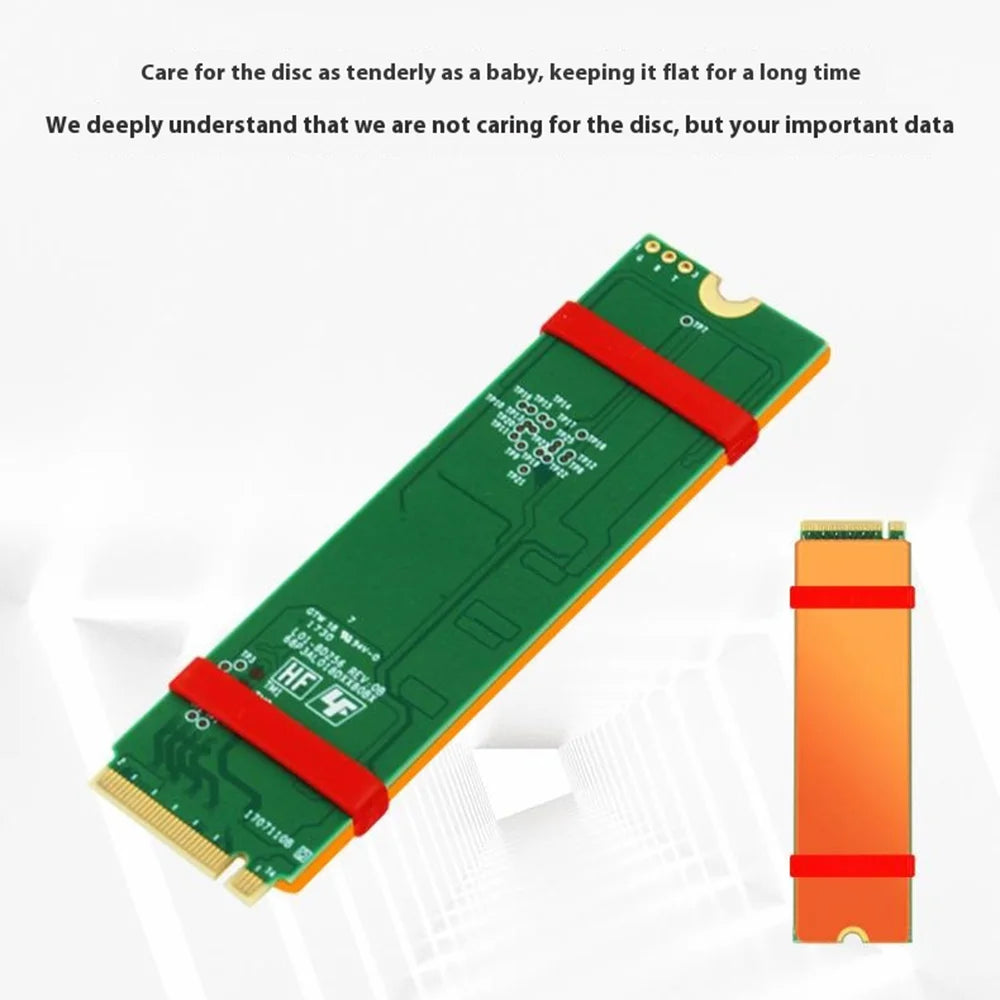 JEYI M.2 NVMe Copper Heat Sink with Thermal Pad and Rubber Straps for 2280 SSD Laptops Cooling Heatsink - 6
