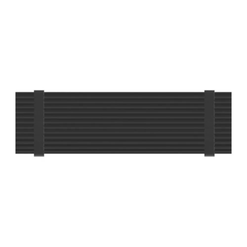JEYI N80 M.2 NVMe SSD Heatsink 2280 Cooling Aluminum Pad Thermal Silicone Gel Heat Sink for PC- Black - 1