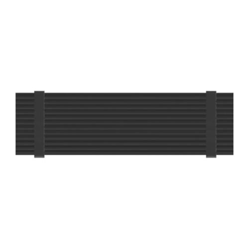 JEYI N80 M.2 NVMe SSD Heatsink 2280 Cooling Aluminum Pad Thermal Silicone Gel Heat Sink for PC- Black - 1