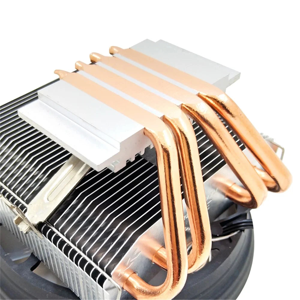 SNOWMAN 4 Copper Pipe CPU Cooling Fan with Colorful Light Down-Blow Down-Press CPU Radiator M400 Support 4-Pin Temperature Control - 2