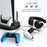 For Sony PS5 Console Controllers Charging Dock Cooler Stand Holder Headphone Holder - Black - 5