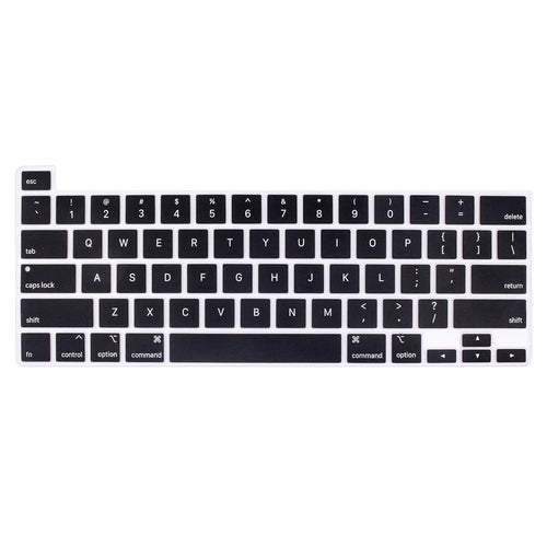 ENKAY MacBook Pro 13.3 (A2289/A2338) / Pro 16 (A2141)  US Version Keyboard Cover Soft Silicone Protective Film - Black - 1